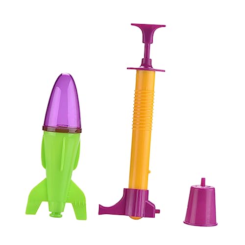 Hohopeti 1Satz Handpumpe Raketenwerfern Spaßiges Eltern Junge Mädchen Interaktionsspielzeug für Draußen Geburtstagsgeschenk für Familienfeiern Zufällige Farben von Hohopeti