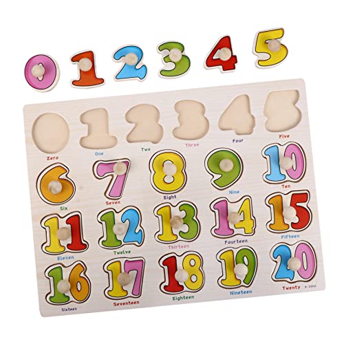 Hohopeti 1Satz Holzpuzzle für Kreatives aus Hochwertigem Holz Fördert die Entwicklung Farbenfrohe Designs für Kleinkinder Ab Monaten Stärkt die Eltern Junge Mädchen Bindung von Hohopeti