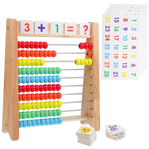 Hohopeti 1Satz Holzrahmen mit Zahlenkarten Vorschul Mathematikspielzeug Rechnen und Zählen für Kleinkinder Hohopeti 1Satz Holzrahmen mit Zahlenkarten Vorschul Mathematikspielzeug Rechnen und Zählen für Kleinkinder von Hohopeti