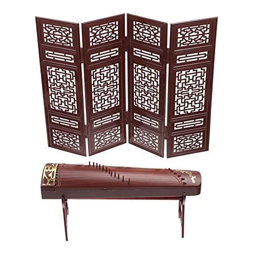 Hohopeti 1Satz Miniaturmöbel Teile Retro Bildschirm und Guzheng Zubehör für Puppenhaus Dekorationselement für Home Desktop und Cosplay Hohopeti 1Satz Miniaturmöbel Teile Retro Bildschirm und Guzheng Zubehör für Puppenhaus Dekorationselement für Home Desktop und Cosplay von Hohopeti