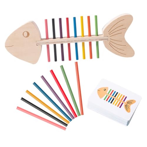 Hohopeti 1Satz Montessori für Kleinkinder Farbklassifizierungs und Sortierspielzeug Feinmotorik Doppelseitige Karten Holzstäbe für Kreatives Lernen Hohopeti 1Satz Montessori für Kleinkinder Farbklassifizierungs und Sortierspielzeug Feinmotorik Doppelseitige Karten Holzstäbe für Kreatives Lernen von Hohopeti