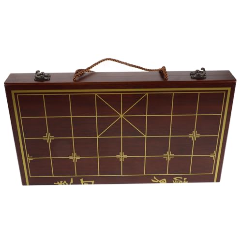 Hohopeti 1Satz Reiseschachset aus Holz Handgefertigtes Schachbrett mit Aufbewahrungsbox Tragbar und Multifunktional für Erwachsene und Klassisches Design für Unterwegs Hohopeti 1Satz Reiseschachset aus Holz Handgefertigtes Schachbrett mit Aufbewahrungsbox Tragbar und Multifunktional für Erwachsene und Klassisches Design für Unterwegs von Hohopeti