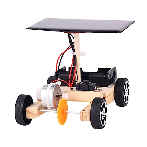 Hohopeti 1Stück DIY Solar Elektroauto Bausatz für Kreatives Ingenieurspielzeug Praktischen und Logischen Fähigkeiten Umweltfreundliches Design mit Solarzelle von Hohopeti