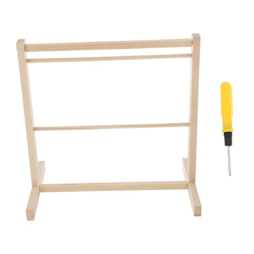 Hohopeti 1Stück Schichtiger Puppenkleiderständer aus Holz Praktischer Kleiderbügel für Puppenbekleidung Sorgt für Ordnung im Puppenstudio für Puppenkleidung Aller Art von Hohopeti