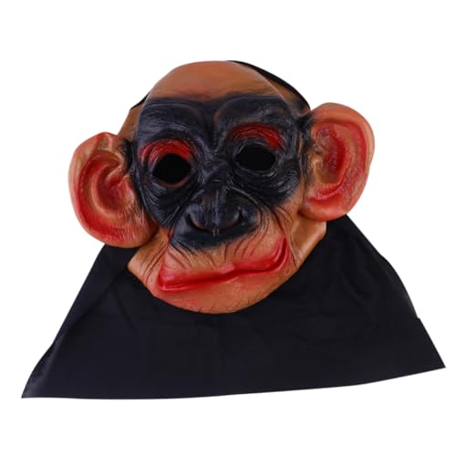Hohopeti 1stk Gorilla-maske Halloween-foto-requisiten Rollenspielkostüm Halloween Gruselig Lustige Zähne Für Erwachsene Dekorative Streichmaske Cosplay-kostüm Affe Erwachsener Kleidung von Hohopeti