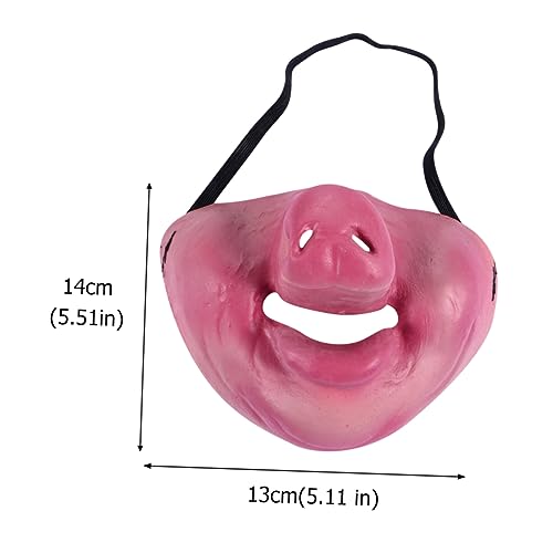 Hohopeti 1stk Halloween Lustige Halbmaske Cosplay-maske Gruselige Gesichtsbedeckung Halloween-party-masken Halloween-hälfte Streichmaske Halloween-kostümideen Tier Partybedarf Abschlussball von Hohopeti