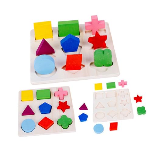 Hohopeti 2 STÜCK Teiliges Geometrisches Holz puzzlespielzeug für Kognitives Lernspiel mit Form Farbzuordnung Fördert Feinmotorik Geduld und Gehirnentwicklung Pädagogisches Montessori für Hohopeti 2 STÜCK Teiliges Geometrisches Holz puzzlespielzeug für Kognitives Lernspiel mit Form Farbzuordnung Fördert Feinmotorik Geduld und Gehirnentwicklung Pädagogisches Montessori für von Hohopeti