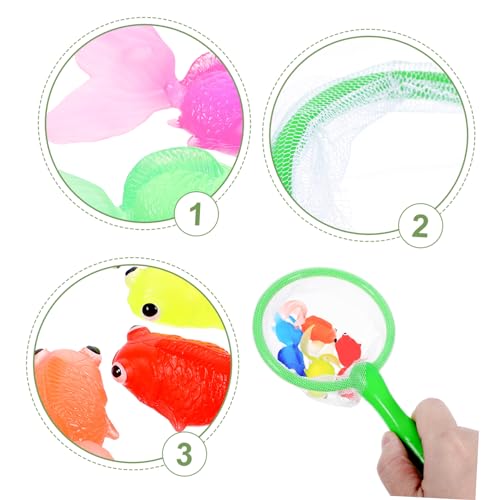 Hohopeti 2 Sätze Angelspiel Bade Weiche Gummifische Angelnetz Simulation Badespaß für Jungen Mädchen Ab Jahren Zufällige Farbe Hohopeti 2 Sätze Angelspiel Bade Weiche Gummifische Angelnetz Simulation Badespaß für Jungen Mädchen Ab Jahren Zufällige Farbe von Hohopeti