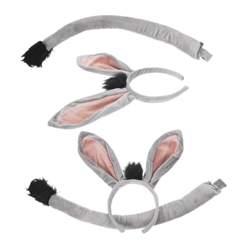 Hohopeti 2 Sätze Esel Kostüm Set Teilig mit Weichen Donkey Ohren Haarreif und Leichtes Tier Verkleidung Zubehör für Karneval Halloween Geburtstagsfeier Cosplay und Party Hohopeti 2 Sätze Esel Kostüm Set Teilig mit Weichen Donkey Ohren Haarreif und Leichtes Tier Verkleidung Zubehör für Karneval Halloween Geburtstagsfeier Cosplay und Party von Hohopeti