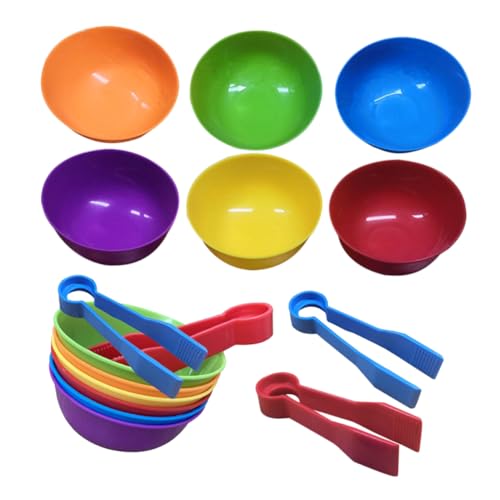 Hohopeti 2 Sätze Farbige Sortierschalen mit Clip für Kleinkinder Lernspielzeug zur Farberkennung und Kognitiven Frei Langlebig Sicher und Wiederverwendbar Hohopeti 2 Sätze Farbige Sortierschalen mit Clip für Kleinkinder Lernspielzeug zur Farberkennung und Kognitiven Frei Langlebig Sicher und Wiederverwendbar von Hohopeti
