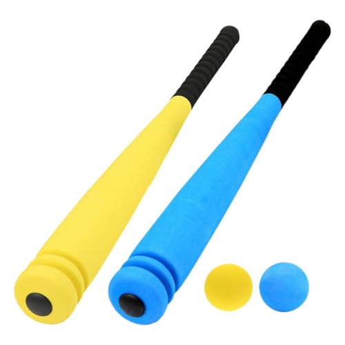 Hohopeti 2 Sätze Junge Mädchen Baseballschläger aus Schaumstoff Teilig Blau Gelb mit Bällen Sicheres Sportspielzeug für Drinnen und Draußen für Vorschule und Kindergarten Hohopeti 2 Sätze Junge Mädchen Baseballschläger aus Schaumstoff Teilig Blau Gelb mit Bällen Sicheres Sportspielzeug für Drinnen und Draußen für Vorschule und Kindergarten von Hohopeti