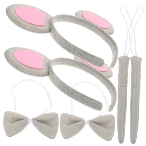Hohopeti 2 Sätze Mäuseohren Haarreif mit Schleife und Tierkostüm Zubehör Fasching Halloween Verkleidungsspiel Accessoires Hohopeti 2 Sätze Mäuseohren Haarreif mit Schleife und Tierkostüm Zubehör Fasching Halloween Verkleidungsspiel Accessoires von Hohopeti