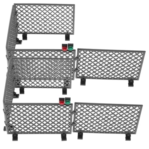 Hohopeti 2 Sätze Militärisches Zaunbaustein Graues DIY Schutznetz Zubehör für Sand Wassertisch Zubehör für Kreatives und Eltern Junge Mädchen aktivitäten von Hohopeti