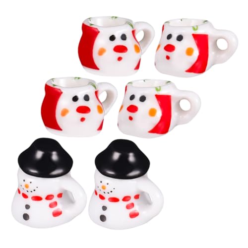 Hohopeti 2 Sätze Miniatur Schneemann Teeservice aus Keramik Porzellan Tee Set mit Winzigen Tassen Detailreiche Puppenhaus Dekoration für Kreatives Rollenspiel und Eltern-Junge Mädchen Hohopeti 2 Sätze Miniatur Schneemann Teeservice aus Keramik Porzellan Tee Set mit Winzigen Tassen Detailreiche Puppenhaus Dekoration für Kreatives Rollenspiel und Eltern-Junge Mädchen von Hohopeti