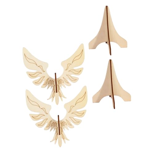 Hohopeti 2 Sätze Physik DIY Balance Vögel aus Holz Schwebende Adler Gravitation Experiment Lernspielzeug für Schüler Holzpuzzle Bastelset zur Physikverständnis von Hohopeti