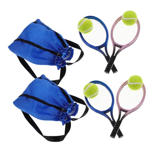 Hohopeti 2 Satz Miniatur Tennisracket mit Ball für Puppenhaus Detailreiche Mini Sportzubehör für DIY Dollhouse Dekoration und Interaktives Rollenspiel Hohopeti 2 Satz Miniatur Tennisracket mit Ball für Puppenhaus Detailreiche Mini Sportzubehör für DIY Dollhouse Dekoration und Interaktives Rollenspiel von Hohopeti
