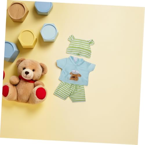Hohopeti 2 Satz Puppenkleider Baumwolle Gestreift mit Mütze Modische Doll Outfits für Rollenspiele Kinderspielzeug Garderobe für Kreatives Ankleiden und Fantasievolles Verkleiden Hohopeti 2 Satz Puppenkleider Baumwolle Gestreift mit Mütze Modische Doll Outfits für Rollenspiele Kinderspielzeug Garderobe für Kreatives Ankleiden und Fantasievolles Verkleiden von Hohopeti