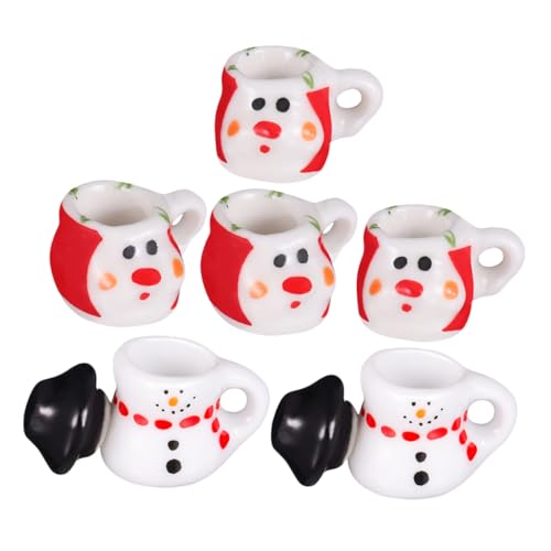 Hohopeti 2 Sets Mini Schneemann Teeservice Mini Modell Kleine Teetassen Puppenhaus Dekorationszubehör Miniatur Teekanne Aus Porzellan DIY Puppenhaus Küchendekor Miniatur Kaffeetasse Hohopeti 2 Sets Mini Schneemann Teeservice Mini Modell Kleine Teetassen Puppenhaus Dekorationszubehör Miniatur Teekanne Aus Porzellan DIY Puppenhaus Küchendekor Miniatur Kaffeetasse von Hohopeti