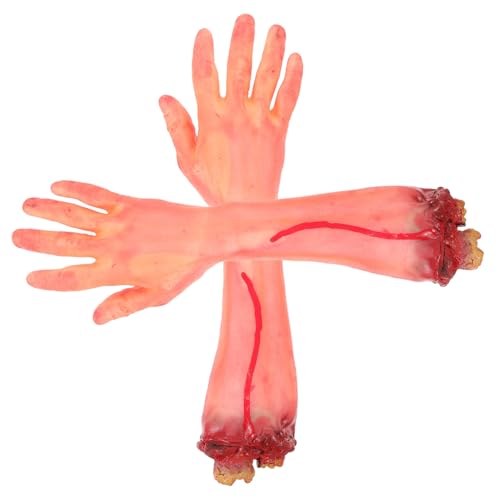 Hohopeti 2 Stck. Scary Fake Broken Hands Prop Teiliges Realistische Abgetrennte Hände Halloween Deko Gruselige Simulation für Horror Party Haunted House Bühnenrequisiten Hohopeti 2 Stck. Scary Fake Broken Hands Prop Teiliges Realistische Abgetrennte Hände Halloween Deko Gruselige Simulation für Horror Party Haunted House Bühnenrequisiten von Hohopeti