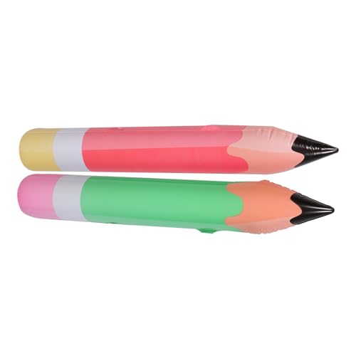 Hohopeti 2 Stück Aufblasbare Jumbo Bleistiftspielzeuge PVC Buntstift Deko für Schulparty Geburtstagsfeier Grün Rot Große Requisiten Kinderparty Raumdekoration Hohopeti 2 Stück Aufblasbare Jumbo Bleistiftspielzeuge PVC Buntstift Deko für Schulparty Geburtstagsfeier Grün Rot Große Requisiten Kinderparty Raumdekoration von Hohopeti