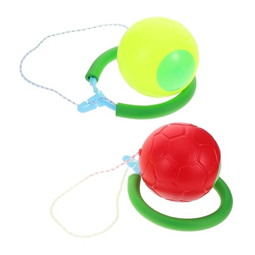 Hohopeti 2 Stück Blinkender Ankle Skip Ball mit Weichem Knöchelschutz und Robust Fördert Beweglichkeit und Fitness für Erwachsene für Indoor und Outdoor Sportspiele von Hohopeti