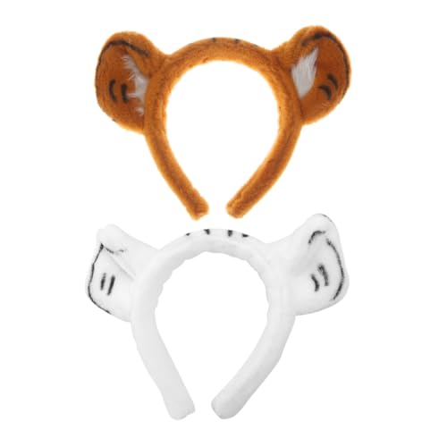 Hohopeti 2 Stück Haarreifen mit Tigerohren Tierohren Haarband für Kostümpartys Cosplay Maskenball und Themenveranstaltungen Bequem und Auffällig Hohopeti 2 Stück Haarreifen mit Tigerohren Tierohren Haarband für Kostümpartys Cosplay Maskenball und Themenveranstaltungen Bequem und Auffällig von Hohopeti