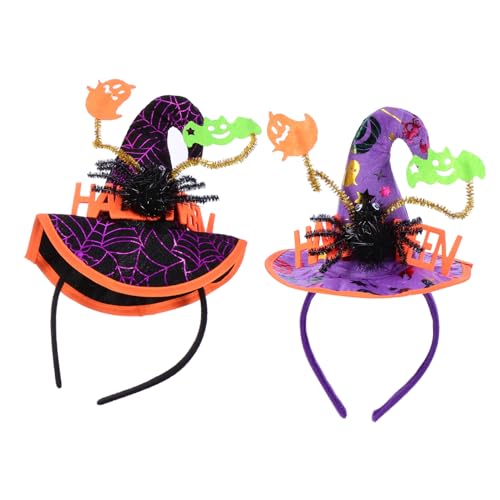 Hohopeti 2 Stück Halloween Haarreif Spinnen Haarband mit Hexenhut Design Modisch und Bequem für Erwachsene für Halloween Kostümfeste Partys und Karneval Hohopeti 2 Stück Halloween Haarreif Spinnen Haarband mit Hexenhut Design Modisch und Bequem für Erwachsene für Halloween Kostümfeste Partys und Karneval von Hohopeti