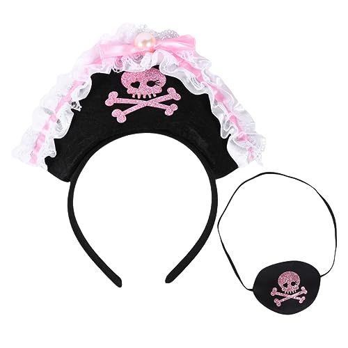 Hohopeti 2 Stück Halloween Piraten Haarband mit Robustes Stirnband und Augenklappe für Erwachsene Bequemes Kostümzubehör für Halloween und Piratenpartys Hohopeti 2 Stück Halloween Piraten Haarband mit Robustes Stirnband und Augenklappe für Erwachsene Bequemes Kostümzubehör für Halloween und Piratenpartys von Hohopeti