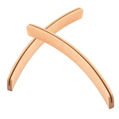 Hohopeti 2 Stück Holz Spielkartenhalter Gebogenes Design Vielseitiger Kartenständer für Spielkarten und Fotos Passend für Kartengrößen Langlebiger Poker Kartenhalter für Familien von Hohopeti