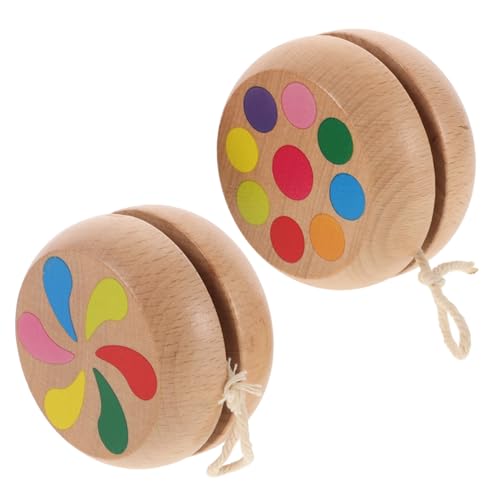 Hohopeti 2 Stück Holz Yoyo für Leichtes Reaktionsfreudiges Lernspielzeug Hand Auge koordination und Balance Kleiner Holzjojo mit Bunter Optik für Drinnen und Draußen Hohopeti 2 Stück Holz Yoyo für Leichtes Reaktionsfreudiges Lernspielzeug Hand Auge koordination und Balance Kleiner Holzjojo mit Bunter Optik für Drinnen und Draußen von Hohopeti
