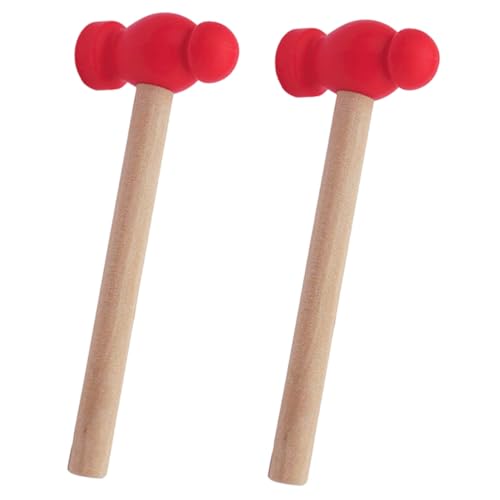 Hohopeti 2 Stück Holzhammer Kleine Rote Hämmer Leichtes Pädagogisches Klopfspielzeug für Jungen und Mädchen für Rollenspiele Geburtstagsgeschenke und Kindergartenwerkstatt Hohopeti 2 Stück Holzhammer Kleine Rote Hämmer Leichtes Pädagogisches Klopfspielzeug für Jungen und Mädchen für Rollenspiele Geburtstagsgeschenke und Kindergartenwerkstatt von Hohopeti
