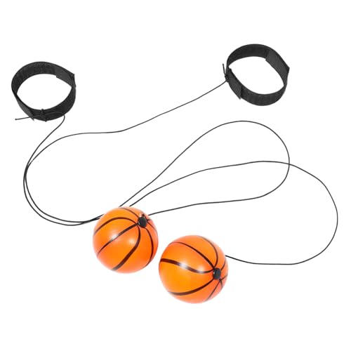 Hohopeti 2 Stück Hüpfball Am Handgelenk Armbandbälle Rückprallball Mit Handschlaufe Baseball-Catcher-Spiel Handgelenk-rückprallball Sport Handgelenkball Kugel Am Handgelenk Ballrücklauf Pu von Hohopeti