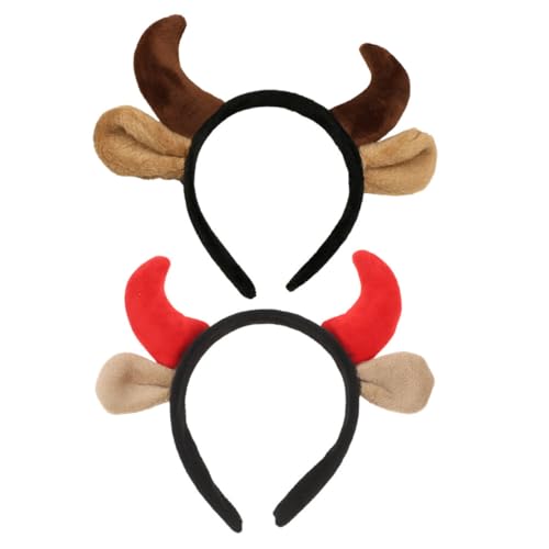 Hohopeti 2 Stück Kuhhörner Stirnband Niedliche Bull Horn Designs für Kostüm und Bühnenauftritte Einfach zu Tragen Vielseitiges Accessoire für Rollenspiele und Partys Hohopeti 2 Stück Kuhhörner Stirnband Niedliche Bull Horn Designs für Kostüm und Bühnenauftritte Einfach zu Tragen Vielseitiges Accessoire für Rollenspiele und Partys von Hohopeti