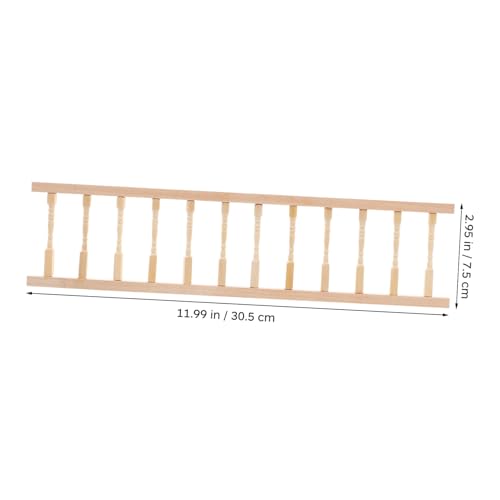 Hohopeti 2 Stück Miniatur Holz Fußgängerhandlauf Realistische Puppenhaus Holzmöbel Detailreiche Tragbare Handläufe für Puppenhaus Deko und Kinderspielzeug Hohopeti 2 Stück Miniatur Holz Fußgängerhandlauf Realistische Puppenhaus Holzmöbel Detailreiche Tragbare Handläufe für Puppenhaus Deko und Kinderspielzeug von Hohopeti