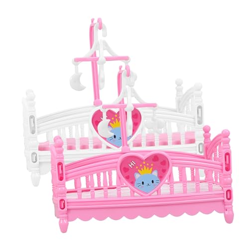 Hohopeti 2 Stück Miniatur Puppenbett Teiliges aus Abs Robustes Miniaturbett für Puppenhaus Schlafzimmer Detailreiches Puppenhaus Zubehör Leicht und Platzsparend Geeignet für Hohopeti 2 Stück Miniatur Puppenbett Teiliges aus Abs Robustes Miniaturbett für Puppenhaus Schlafzimmer Detailreiches Puppenhaus Zubehör Leicht und Platzsparend Geeignet für von Hohopeti