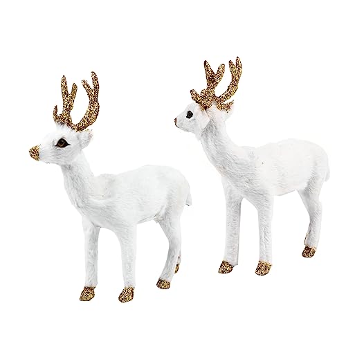 Hohopeti 2 Stück Plüsch Hirsch Dekoration Imitation REH Figur für Kinderzimmer Sofa Langlebiges Kuscheltier für Weihnachten und Mehr Hohopeti 2 Stück Plüsch Hirsch Dekoration Imitation REH Figur für Kinderzimmer Sofa Langlebiges Kuscheltier für Weihnachten und Mehr von Hohopeti