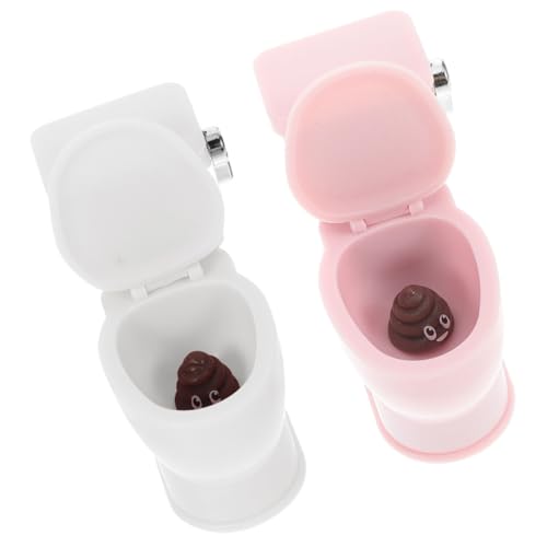 Hohopeti 2 Stück Puppenhaus Toilette mit Realistischem Spülsound Mini Badezimmermöbel Zubehör Interaktive Detailgetreue Miniatur Bad Toilette in Rosa und Weiß für Puppenhaus Dekoration Hohopeti 2 Stück Puppenhaus Toilette mit Realistischem Spülsound Mini Badezimmermöbel Zubehör Interaktive Detailgetreue Miniatur Bad Toilette in Rosa und Weiß für Puppenhaus Dekoration von Hohopeti