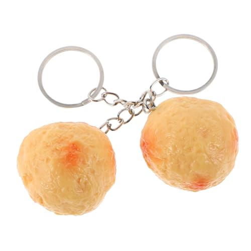 Hohopeti 2stücke Lebensechter Takoyaki Schlüsselanhänger Mit Simuliertem Lebensmittel Taschenanhänger Aus Realistisches Küchen Spielzeug Für Junge Mädchen Und Erwachsene von Hohopeti
