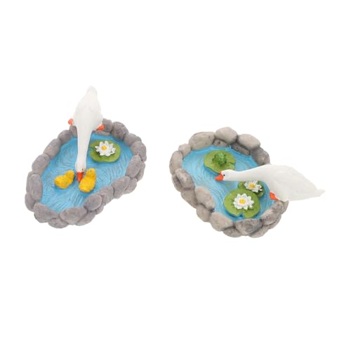 Hohopeti 2 Stück Resin Enten Statue für Teich und Garten Dekoration Kreative Wasser Pool Accessoires für und Außenbereich Hohopeti 2 Stück Resin Enten Statue für Teich und Garten Dekoration Kreative Wasser Pool Accessoires für und Außenbereich von Hohopeti