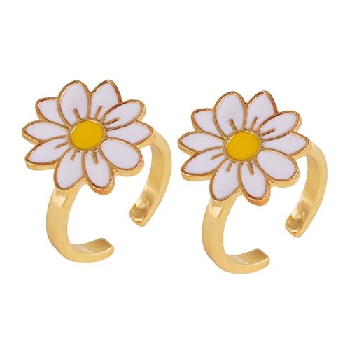 Hohopeti 2 Stück Rotierender Stressabbau Ring aus Langlebiger Zinklegierung Leichtes für Fidgeting und Angstabbau Kompakt und Tragbar Geschenk für Entspannung Hohopeti 2 Stück Rotierender Stressabbau Ring aus Langlebiger Zinklegierung Leichtes für Fidgeting und Angstabbau Kompakt und Tragbar Geschenk für Entspannung von Hohopeti