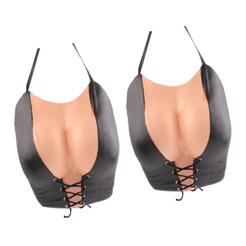 Hohopeti 2 Stück Simulation Weibliche Brust Teiliges Eva Cosplay Kostüm Requisiten für Crossdressing Party Karneval Halloween Verkleidung Hohopeti 2 Stück Simulation Weibliche Brust Teiliges Eva Cosplay Kostüm Requisiten für Crossdressing Party Karneval Halloween Verkleidung von Hohopeti