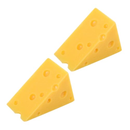 Hohopeti 2 Stück Simulierte Dreieck Käsemodelle Realistische Fake Food Dekoration für Kuchen DIY Landschaftsdeko Lebensechte Käseattrappe als für Käseliebhaber Handgefertigte Miniatur Hohopeti 2 Stück Simulierte Dreieck Käsemodelle Realistische Fake Food Dekoration für Kuchen DIY Landschaftsdeko Lebensechte Käseattrappe als für Käseliebhaber Handgefertigte Miniatur von Hohopeti