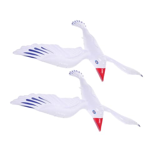 Hohopeti 2 Stück Teiliges Aufblasbares Seemöwen Wasserballon aus Langlebigem PVC als Strand und Poolspielzeug für Dekoratives Schwimmtier für Outdoor Partys und Wasserspiele von Hohopeti