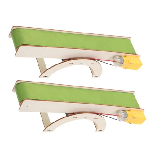 Hohopeti 2 Stück Teiliges Elektrisches Transportband Modell Bausatz Stem Lernspielzeug für Vorschulkinder Interaktives DIY Montage Kit zur Praktischer Technik Handwerksfähigkeiten Hohopeti 2 Stück Teiliges Elektrisches Transportband Modell Bausatz Stem Lernspielzeug für Vorschulkinder Interaktives DIY Montage Kit zur Praktischer Technik Handwerksfähigkeiten von Hohopeti