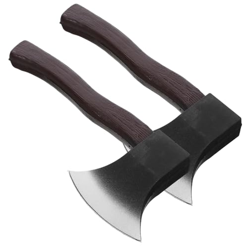 Hohopeti 2 Stück Teiliges Halloween Deko Realistische Äxte Cosplay Requisiten für Party Bühnenperformance Langlebig und Detailgetreu Hohopeti 2 Stück Teiliges Halloween Deko Realistische Äxte Cosplay Requisiten für Party Bühnenperformance Langlebig und Detailgetreu von Hohopeti