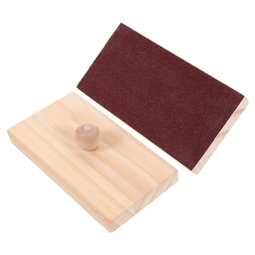 Hohopeti 2 Stück Teiliges Holz Sandblock Percussion Kinderfreundliche Orff Musikinstrumente Sichere Lernspielzeuge für Frühe Musikalische und Rhythmisches von Hohopeti