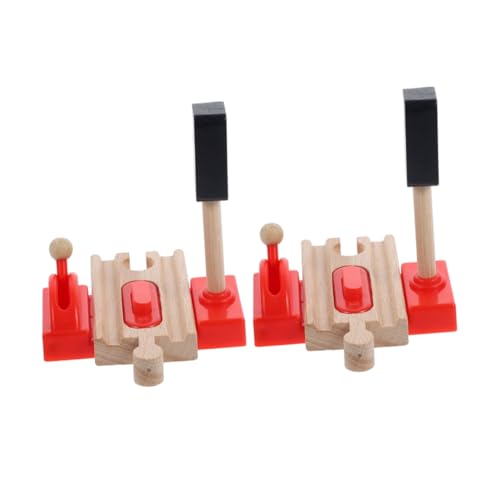 Hohopeti 2 Stück Teiliges Holz Zugstrecken zubehör Bahnübergang mit Schranke Realistisches Verkehrssignal für Ab Jahren Pädagogisches Sicher und Langlebig Hohopeti 2 Stück Teiliges Holz Zugstrecken zubehör Bahnübergang mit Schranke Realistisches Verkehrssignal für Ab Jahren Pädagogisches Sicher und Langlebig von Hohopeti