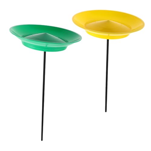 Hohopeti 2 Stück Teiliges Jonglier Teller Set mit Sticks Robustes Zirkuszubehör für Party und Show Bunte Jonglier Teller zum Drehen und Balancieren für Anfänger und Clown partybedarf von Hohopeti