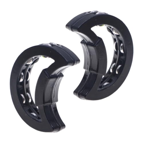 Hohopeti 2 Stück Teiliges Mini Tamburin Handglocken Musikinstrumente für Miniatur Percussion für Puppenhaus Party Lärmmacher Weihnachtsdeko Langlebig und Einfach zu Bedienen von Hohopeti