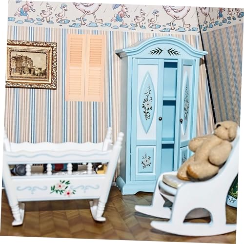 Hohopeti 2 Stück Teiliges Mini holzfensterladen Puppenhäuser DIY Miniatur Dekoration Glatte Oberfläche Formstabil für Puppenmöbel und Landschaftsgestaltung von Hohopeti